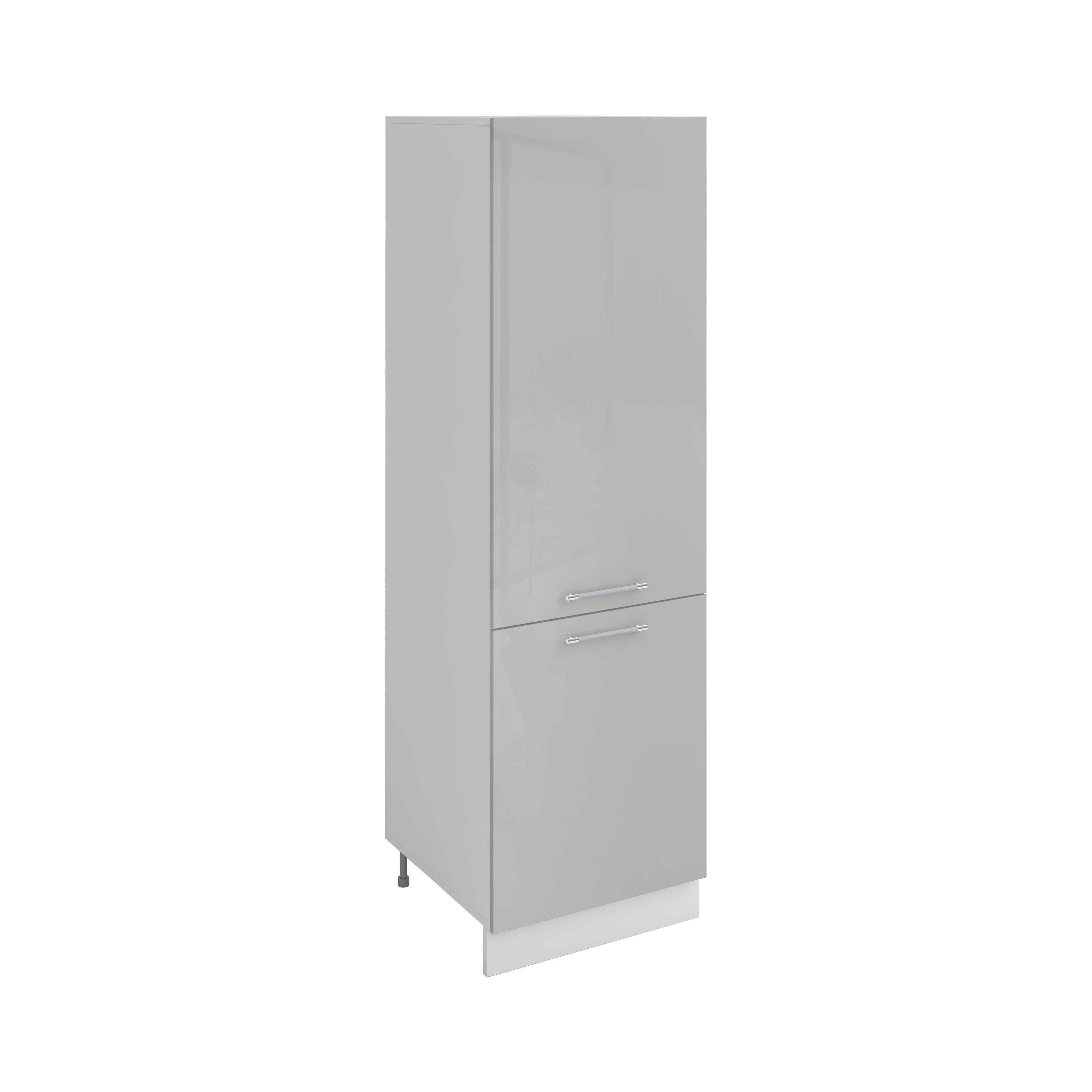 Colonne de rangement gris laqué L 60 x H 200 cm