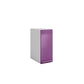 Meuble de cuisine haut aubergine laqué 1 porte 2 étagères L 30 x H 72 cm