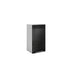 Meuble de cuisine haut noir laqué 1 porte 2 étagères L 40 x H 72 cm