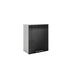 Meuble de cuisine haut noir laqué 1 porte 2 étagères L 60 x H 72 cm