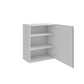 Meuble de cuisine haut sable mat 1 porte 2 étagères L 60 x H 72 cm