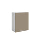 Meuble de cuisine haut sable mat 1 porte 2 étagères L 60 x H 72 cm