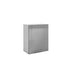 Meuble de cuisine haut gris laqué 1 porte 2 étagères L 60 x H 72 cm