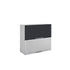 Meuble de cuisine haut vitré gris anthracite 2 portes 1 étagère L 80 x H 72 cm