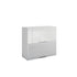 Meuble de cuisine haut vitré blanc laqué 2 portes 1 étagère L 80 x H 72 cm