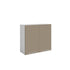 Meuble de cuisine haut sable mat 2 portes 2 étagères L 80 x H 72 cm