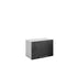 Meuble de cuisine haut sous hotte noir laqué 1 porte 1 étagère L 60 x H 40 cm