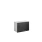 Meuble de cuisine haut sous hotte noir laqué 1 porte 1 étagère L 60 x H 40 cm
