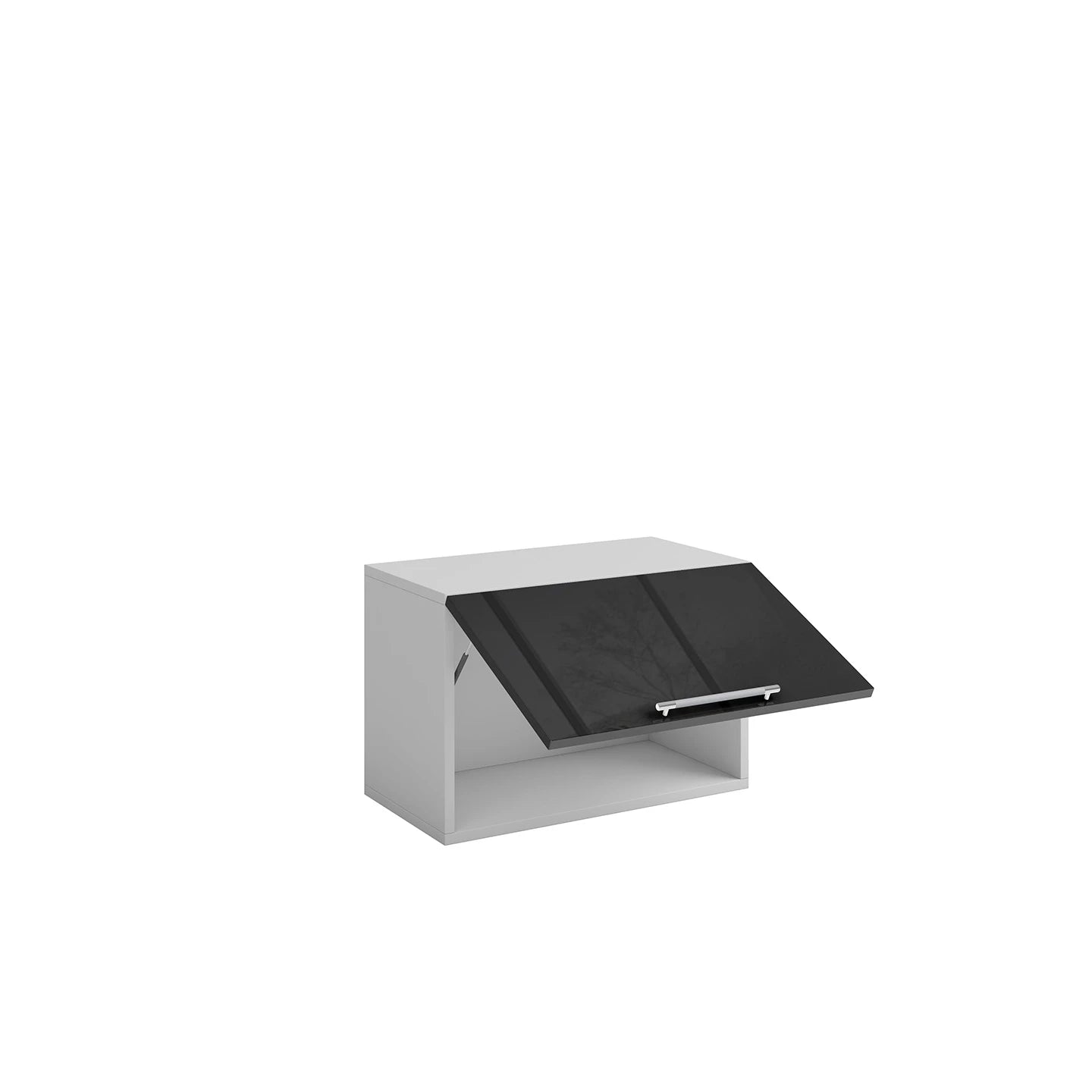Meuble de cuisine haut sous hotte 1 porte 1 étagère L 60 x H 40 cm