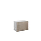 Meuble de cuisine haut sous hotte taupe laqué 1 porte 1 étagère L 60 x H 40 cm