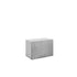 Meuble de cuisine haut sous hotte gris laqué 1 porte 1 étagère L 60 x H 40 cm