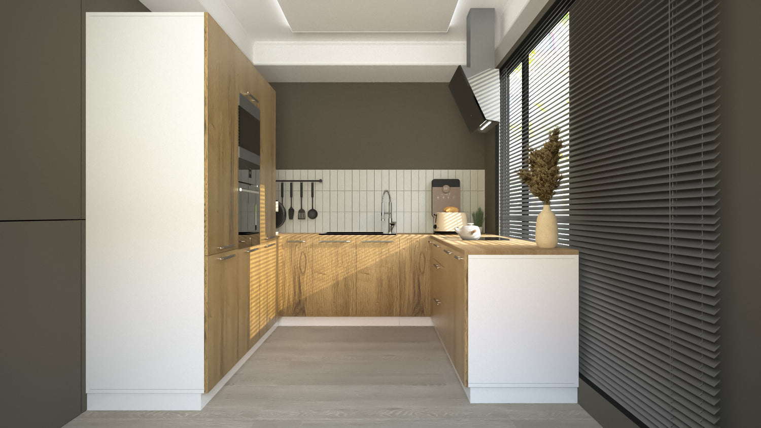 Cuisine complète U-Deluxe bois clair