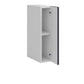 Meuble de cuisine haut gris anthracite 1 porte 2 étagères L 15 x H 72 cm