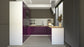Cuisine complète U-Deluxe violet laquée