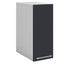 Meuble de cuisine haut gris anthracite 1 porte 2 étagères L 30 x H 72 cm