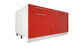 Ilot Central de Cuisine Duo 160 rouge laquée