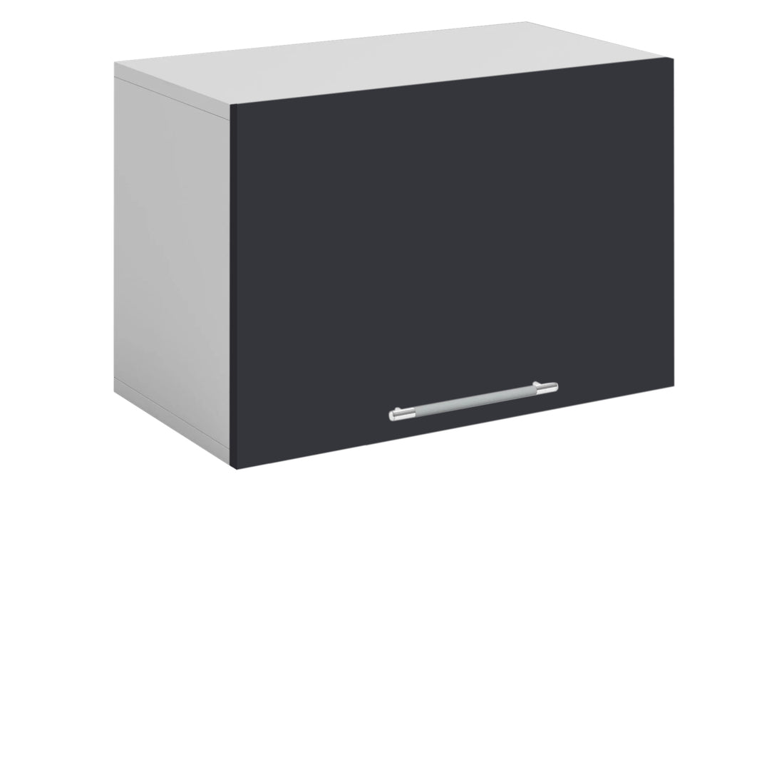 Meuble de cuisine haut sous hotte gris anthracite 1 porte 1 étagères L 60 x H 40 cm
