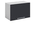 Meuble de cuisine haut sous hotte gris anthracite 1 porte 1 étagères L 60 x H 40 cm
