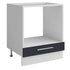 Meuble bas cuisine pour four encastrable + tiroir gris anthracite L 60 x H 72 cm ( Partie haut non couvert )