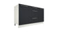 Ilot Central de Cuisine Solo 140 Tiroirs gris anthracite