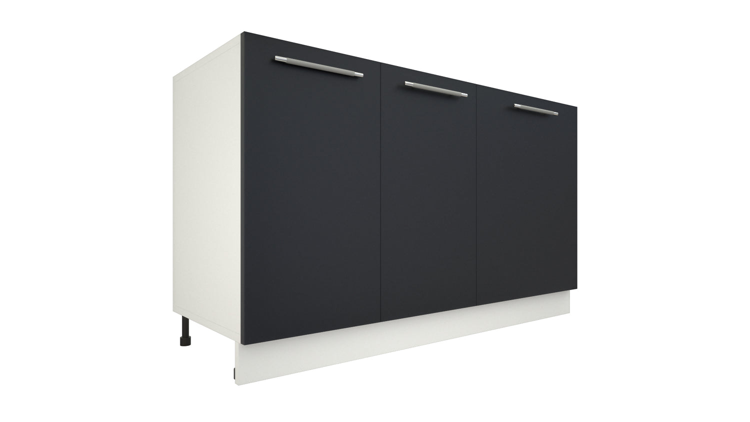 Ilot Central de Cuisine Solo 140 gris anthracite