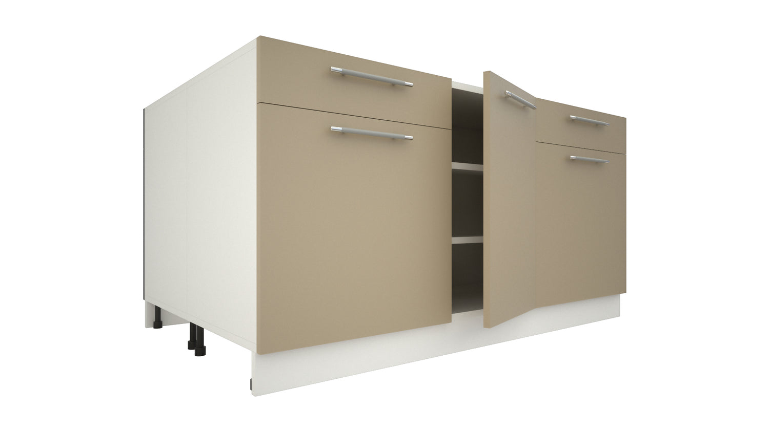 Ilot Central de Cuisine Duo 160 sable mat