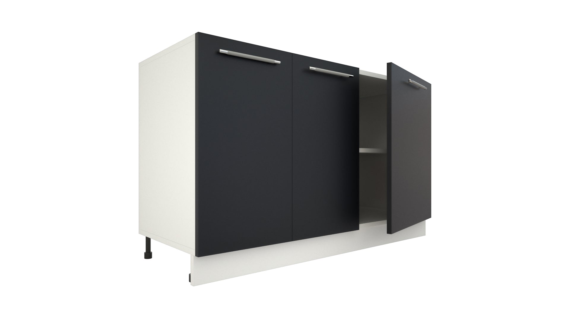 Ilot Central de Cuisine Solo 140 gris anthracite