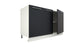 Ilot Central de Cuisine Solo 140 gris anthracite