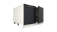 Ilot Central de Cuisine Duo 120 sable gris anthracite