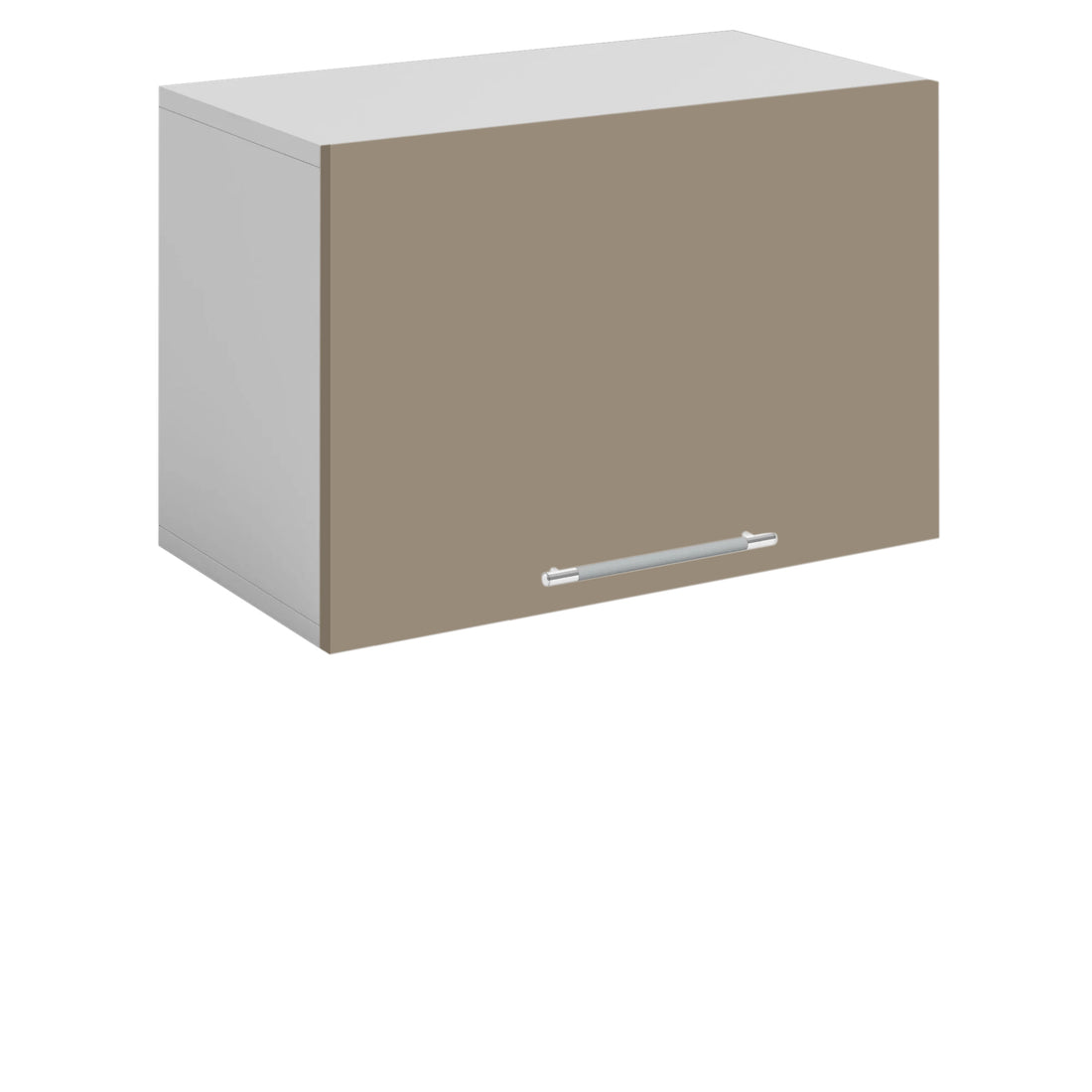 Meuble de cuisine haut sous hotte sable mat 1 porte 1 étagères L 60 x H 40 cm