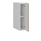 Meuble de cuisine haut sable mat 1 porte 2 étagères L 15 x H 72 cm