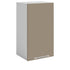 Meuble de cuisine haut sable mat 1 porte 2 étagères L 40 x H 72 cm
