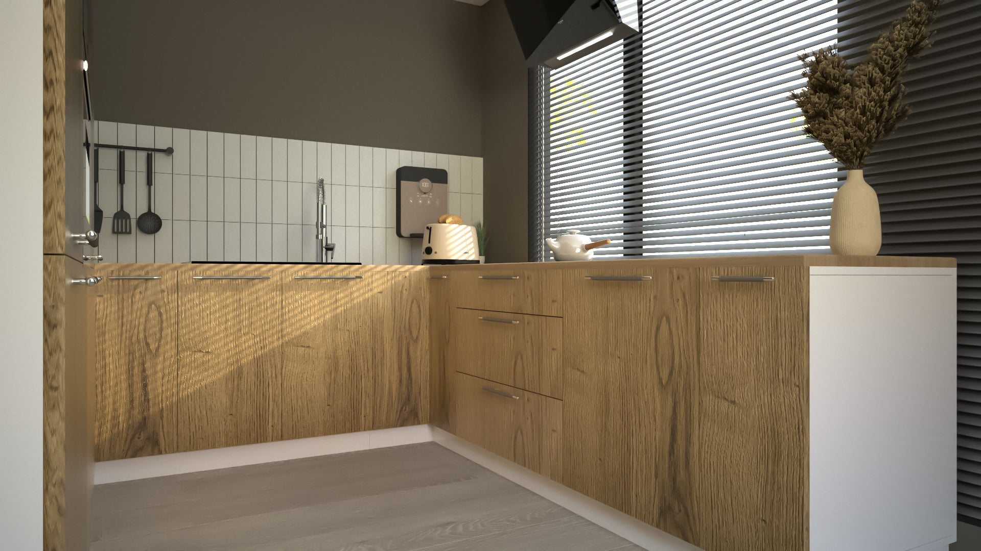 Cuisine complète U-Deluxe bois clair