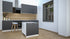 Ilot Central de Cuisine Duo 80 gris anthracite
