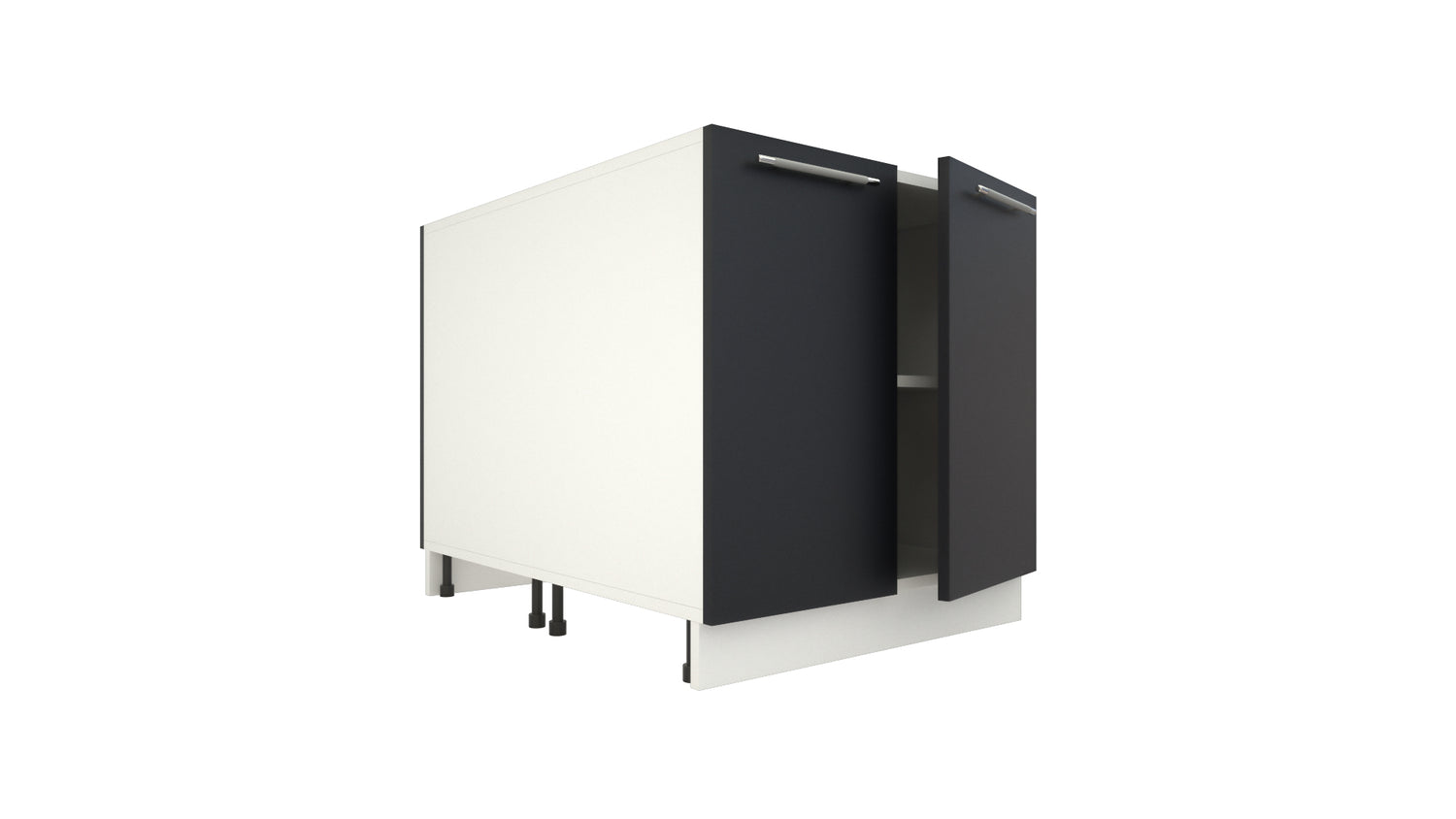 Ilot Central de Cuisine Duo 80 gris anthracite