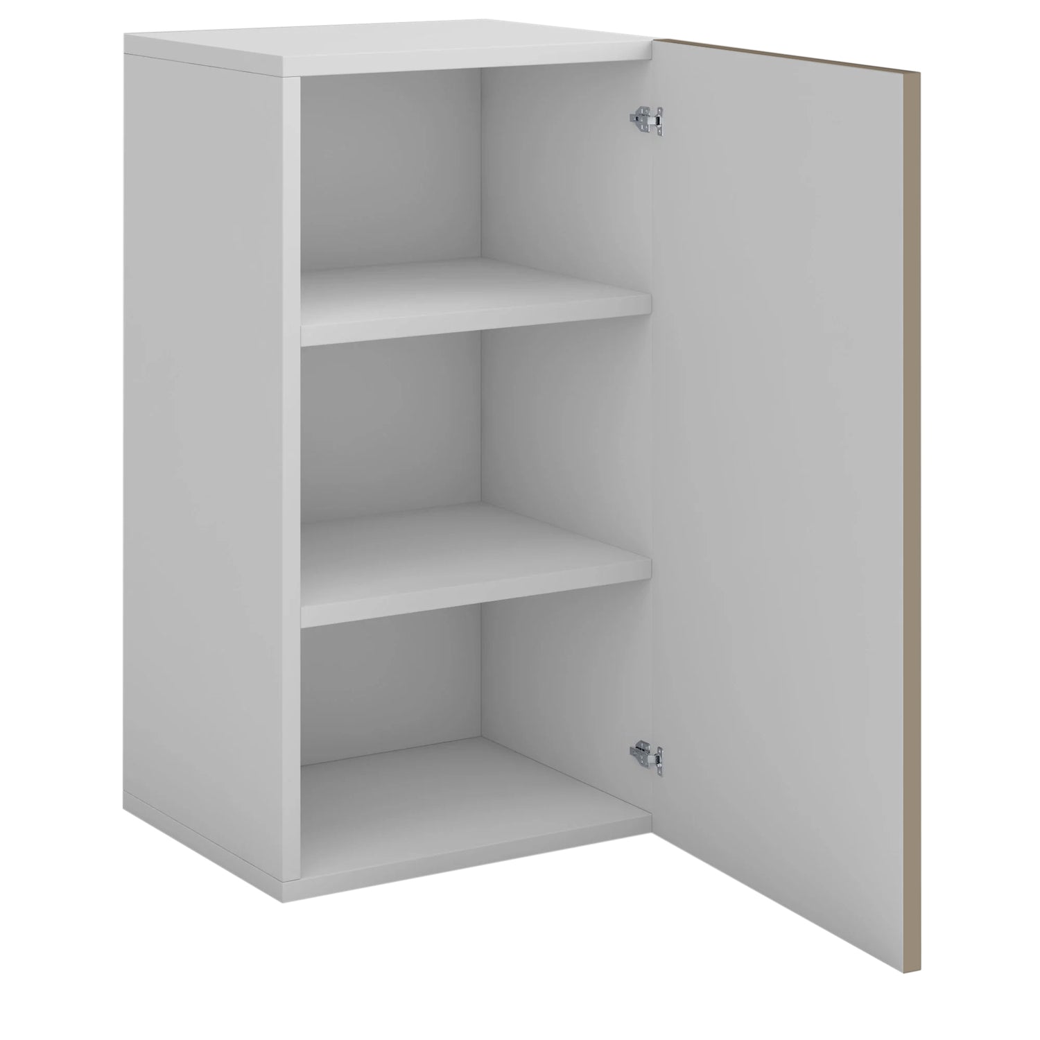 Meuble de cuisine haut sable mat 1 porte 2 étagères L 40 x H 72 cm