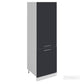 Meuble de cuisine colonne de frigo gris anthracite 2 portes L 60 x H 200 cm
