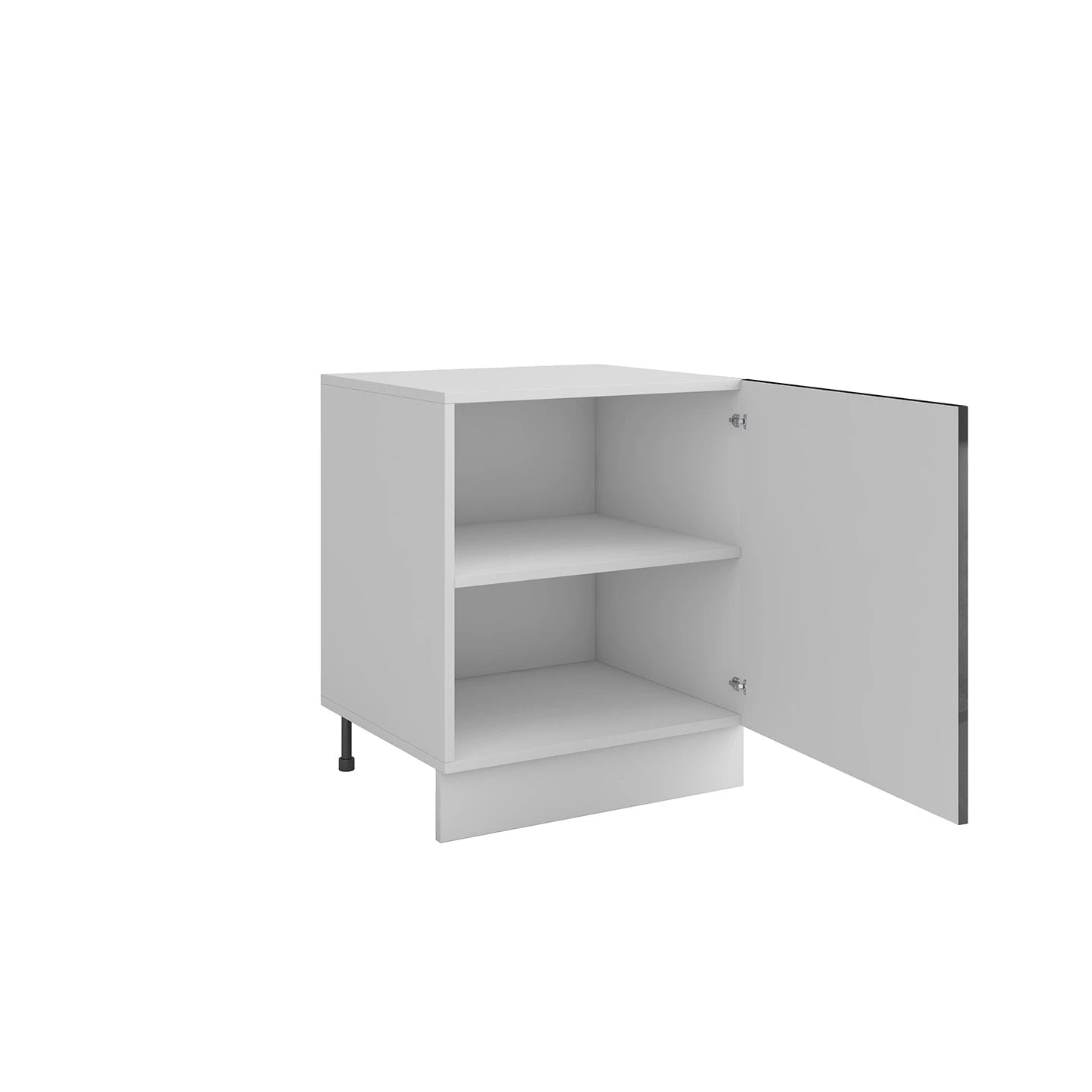 Meuble de cuisine bas 1 porte 1 étagère L 60 x H 72 cm 