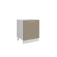 Meuble bas cuisine Sable Mat – 1 porte 60 cm (H 72 cm) module seul