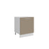 Meuble de cuisine sous évier sable mat 1 porte L 60 x H 72 cm