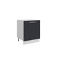 Meuble de cuisine sous évier gris anthracite 1 porte L 60 x H 72 cm
