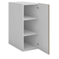 Meuble de cuisine haut sable mat 1 porte 2 étagères L 30 x H 72 cm