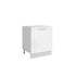 Meuble de cuisine sous évier blanc laqué 1 porte L 60 x H 72 cm ( Partie haut non couvert )