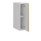 Meuble de cuisine haut bois clair 1 porte 2 étagères L 15 x H 72 cm
