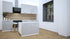 Ilot Central de Cuisine Duo 120 gris laquée