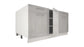 Ilot Central de Cuisine Duo 160 gris laquée