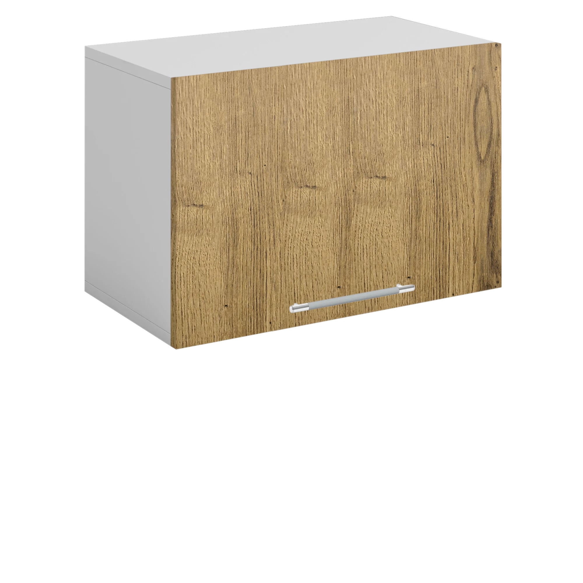 Meuble de cuisine haut sous hotte bois clair 1 porte 1 étagères L 60 x H 40 cm