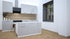 Ilot Central de Cuisine Duo 160 gris laquée