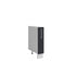 Meuble de cuisine bas gris anthracite 1 porte panier coulissant Inox L 15 x H 72 cm ( Partie haut non couvert )