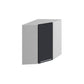 Meuble de cuisine haut d'angle gris anthracite 1 porte 2 étagères L 60 x 60 x H 72 cm